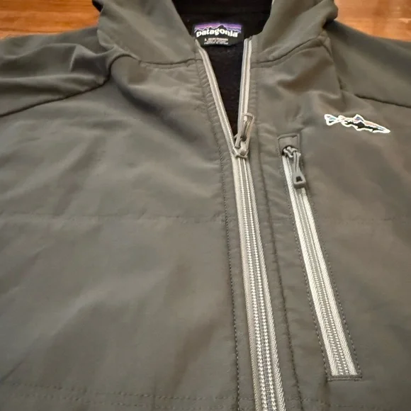 Men's Grey Patagonia Snap Dry Hoody - Picture 4 of 8